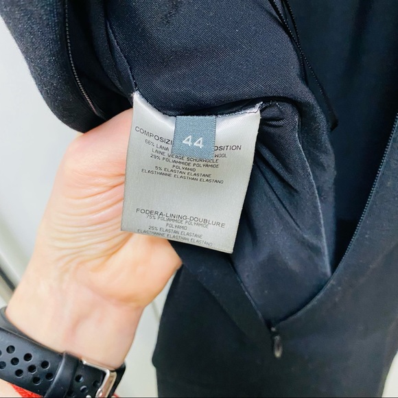 NWT Alexander McQueen Black Sheath Dress Lined Wool Size 10. New $6000 - Picture 6 of 9